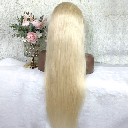 Blonde Lace Front Wig Straight Human Hair Wigs 613# 13x4 Colored Wigs 180 Density