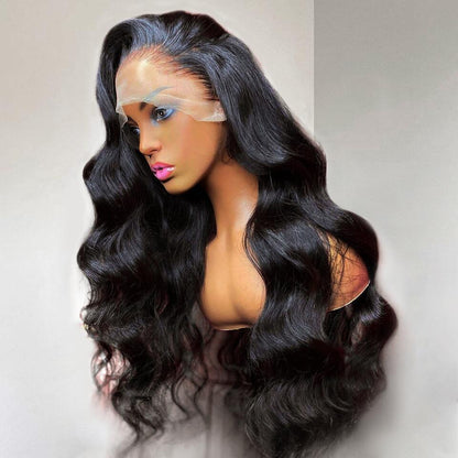 10a 180% 13x4 Lace Frontal Wigs Body Wave #1B