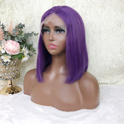 Queen Hair Inc Colored Bob Wig Human Hair Wigs Grey