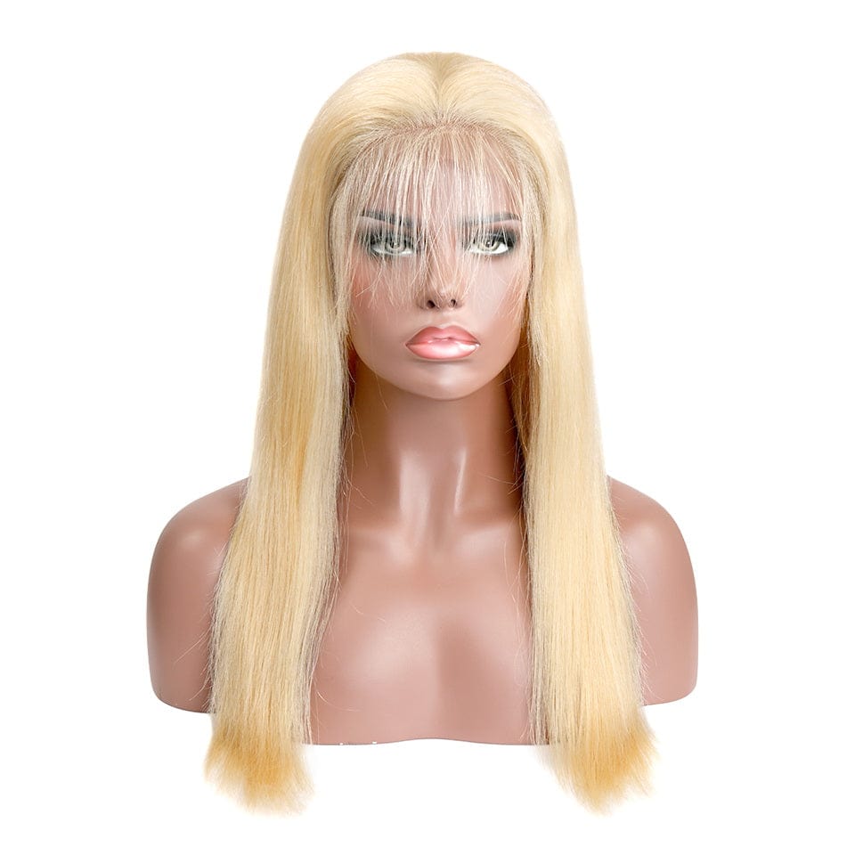 Queen Hair Inc Flash Deal 10A 180% 13x4 Lace Frontal Wigs Color Blonde Straight