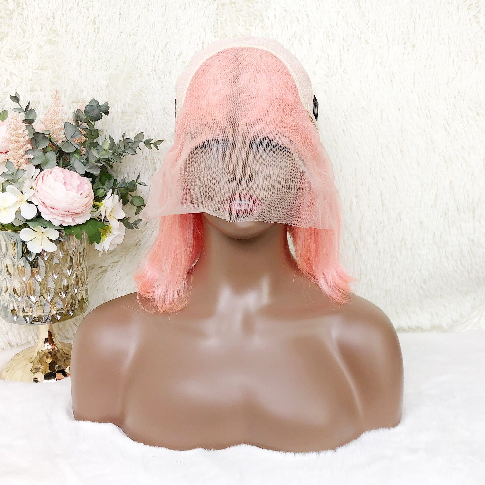 Queen Hair Inc Colored Bob Wig Human Hair Wigs Pink
