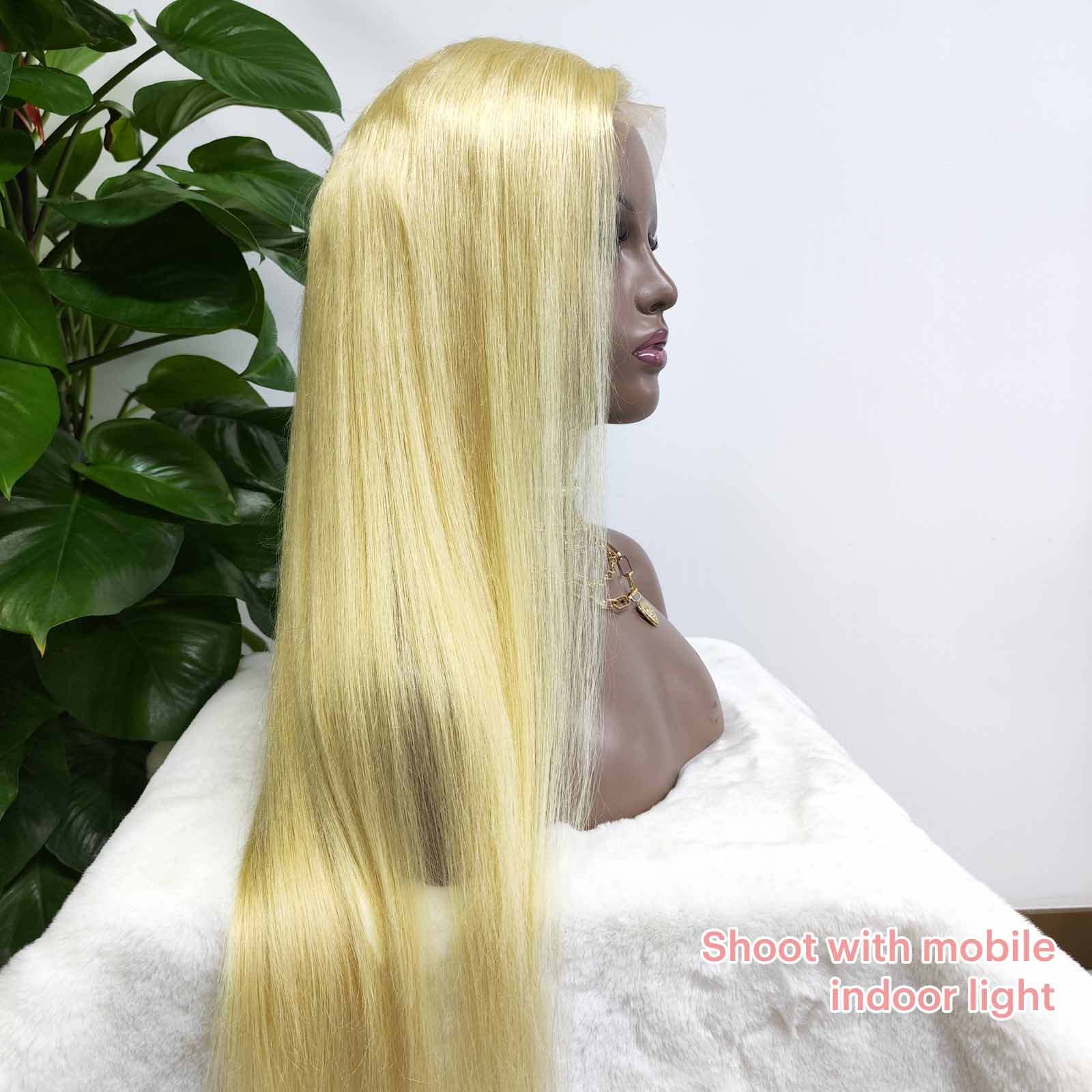 Queen Hair Inc Flash Deal 10A 180% 13x4 Lace Frontal Wigs Color Blonde Straight