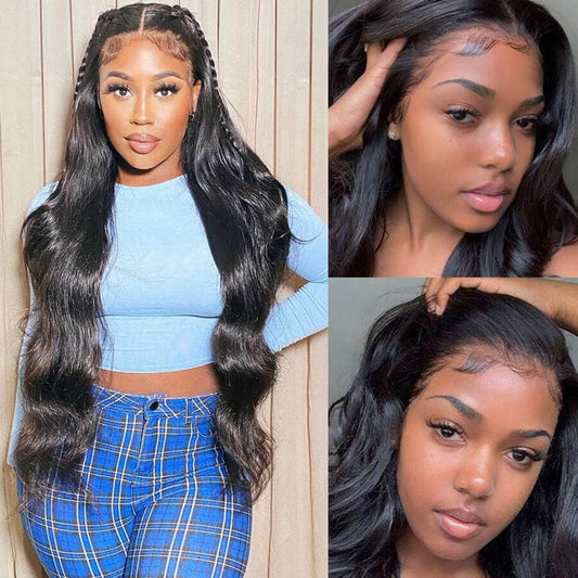 Queen Hair Inc 10a+ 13x6 HD Lace Front Human Hair Wigs 200% Density Body Wave Glueless Wigs
