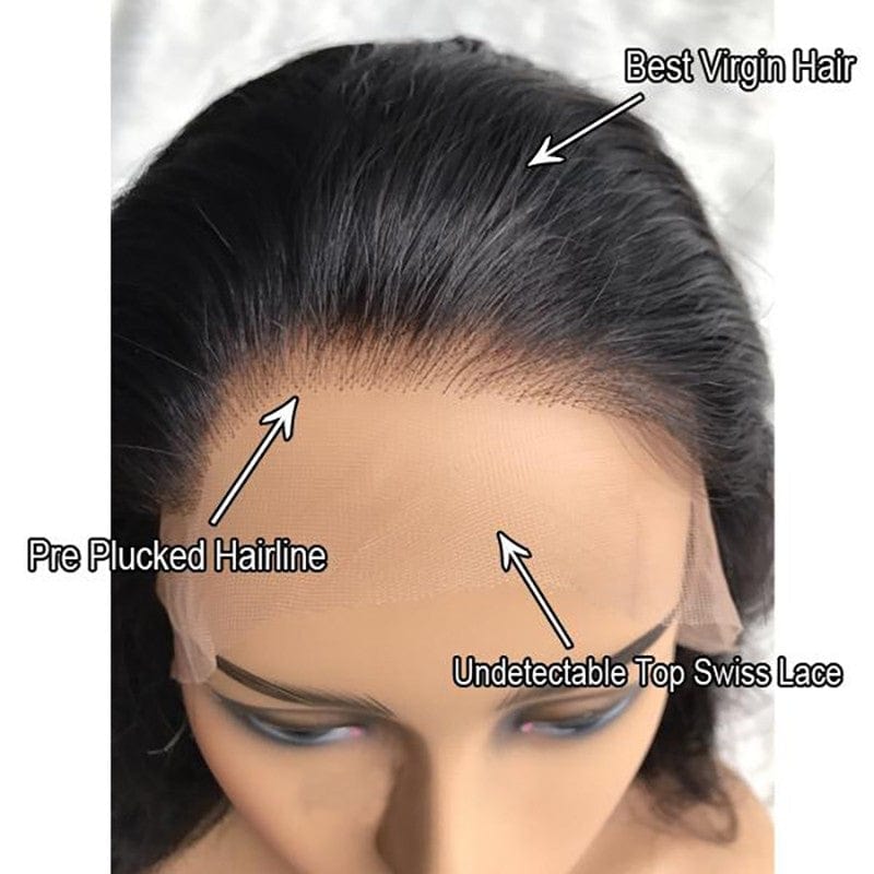Queen Hair Inc 10a+ 13x6 HD Lace Front Human Hair Wigs 200% Density Deep Wave Glueless Wigs