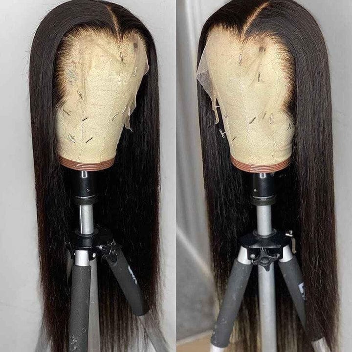 Queen Hair Inc 10a+ 13x6 HD Lace Front Human Hair Wigs 200% Density Straight Glueless Wigs