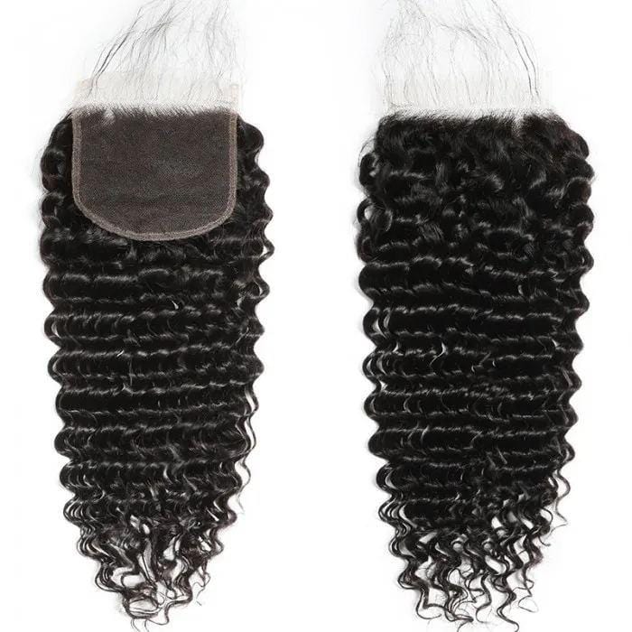 Queen Hair Inc 5x5 HD Lace Closure Free Part Deep Wave 100% Virgin Human Hair