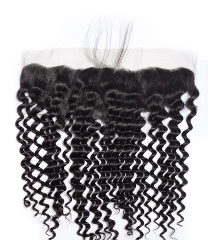Queen Hair Inc 13x4 Lace Frontal Free Part Deep Wave 100% Human Hair