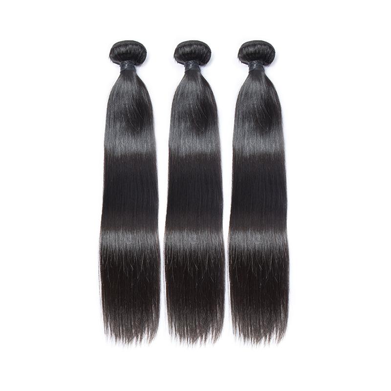 Queen Hair Inc Grade 10A+ Virgin Hair 2/3 Bundles Straight No Tange No Shedding