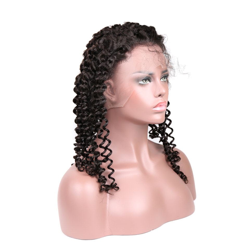 Queen Hair Inc Virgin Hair Full Lace Wigs Natural Color hair 100% Human Hair Deep Wave