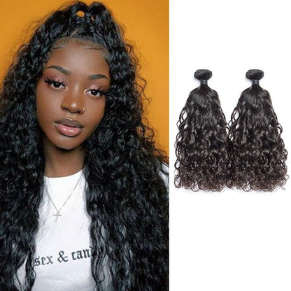 Queen Hair Inc Grade 10A+ Virgin Hair 2/3 Bundles Water wave No Tange No Shedding