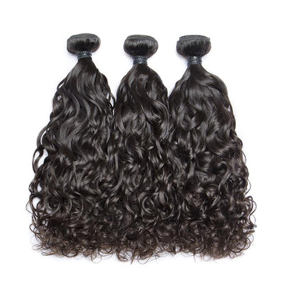 Queen Hair Inc Grade 10A+ Virgin Hair 2/3 Bundles Water wave No Tange No Shedding